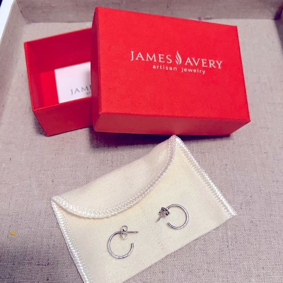 James Avery Jewelry - James Avery small hammered hoops NWOT